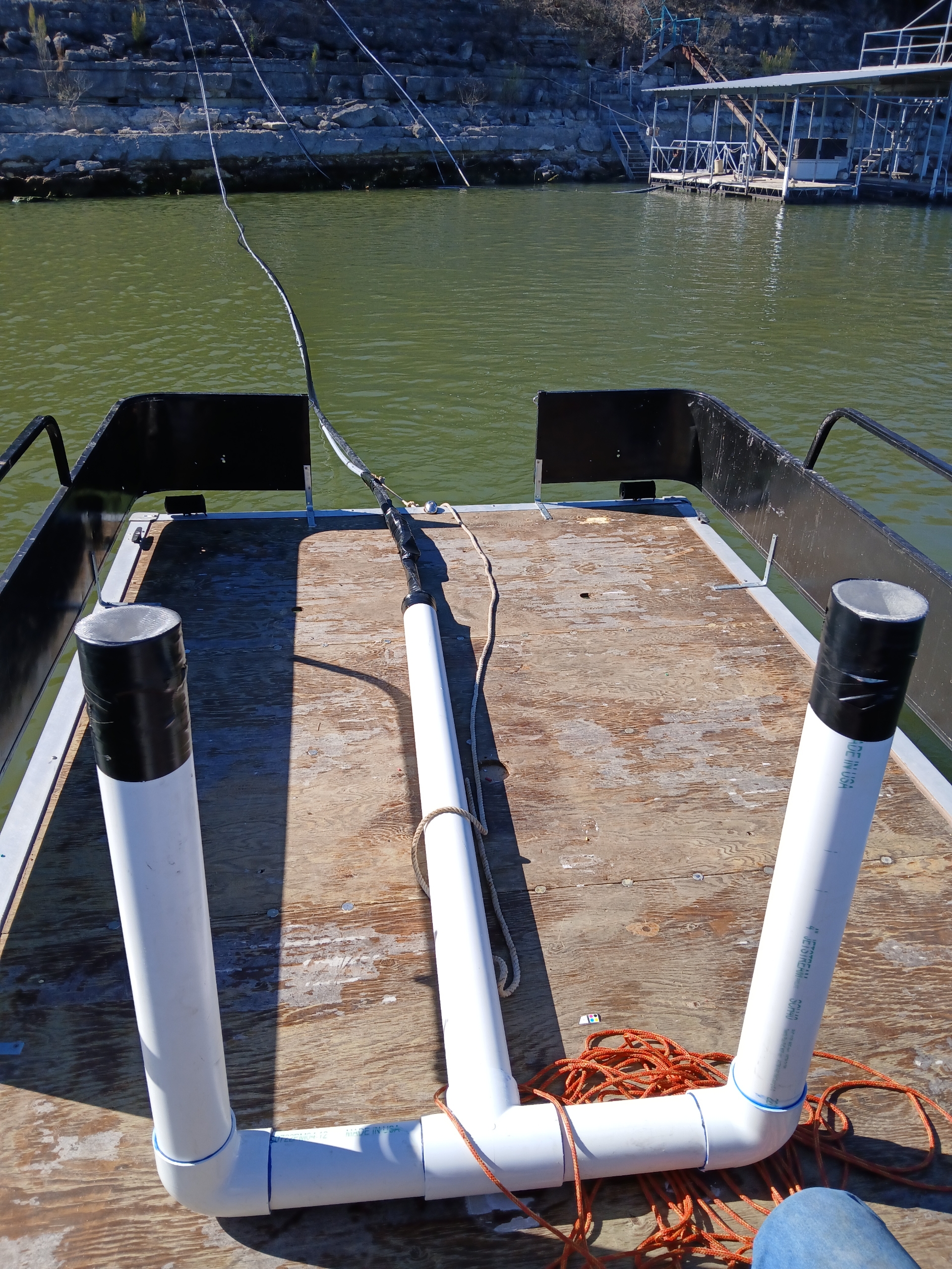 Lake pump piping and rack system